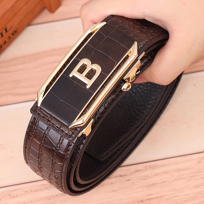 BISON DENIM American Vintage Belt Gift For Dad Object Of Affection Boyfriend Belt Cow Leather Men's 3.3cm-2