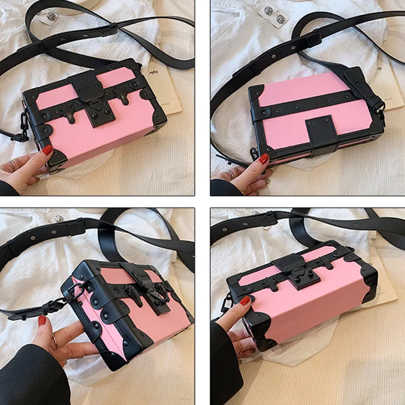 HAWA PU Shoulder Bag, Crossbody Bag Women's Black/Coffee/Pink/White-8