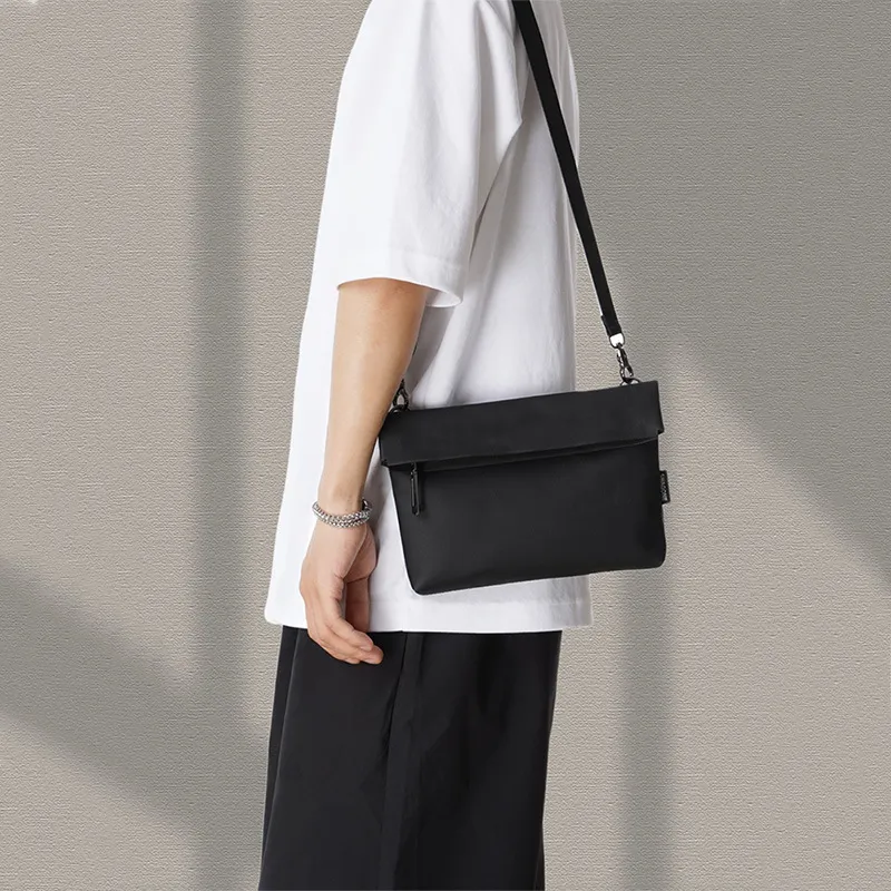 HAWA Membrana Dermalis With Fabric Shoulder Bag, Crossbody Bag Women's Black/White-8