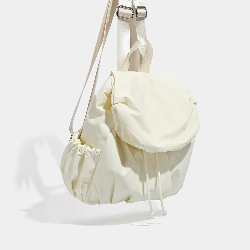 HAWA Tweed Fleece Backpack Women's White/Blue-1