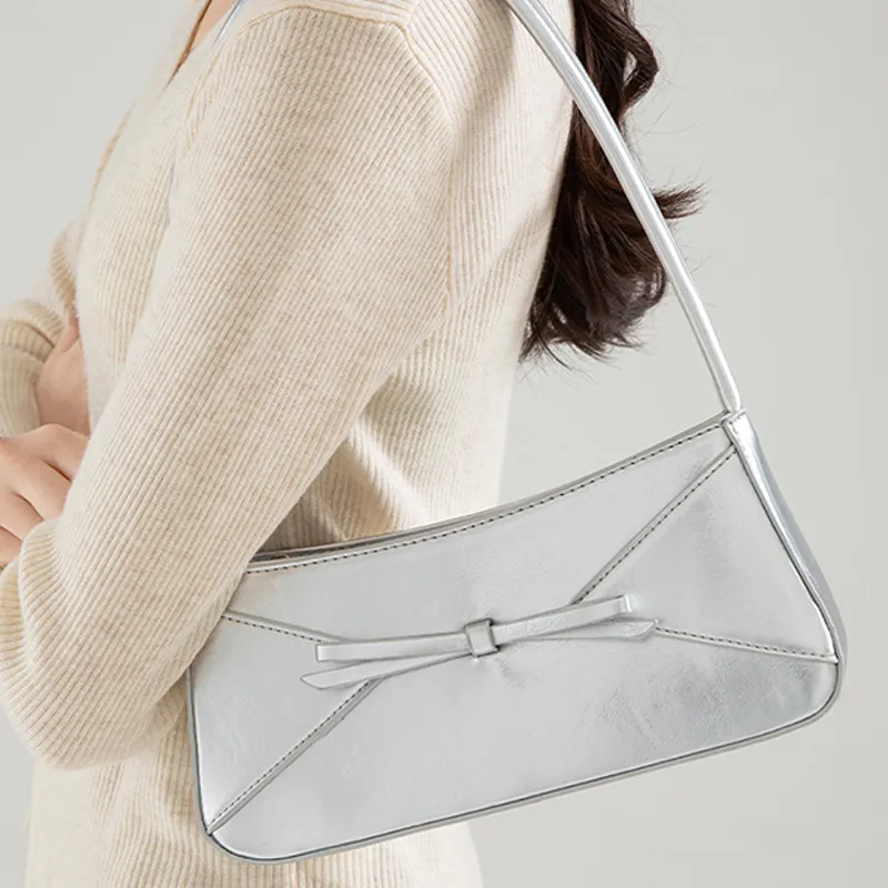 HAWA PU Shoulder Bag Women's White/Black/Red-3