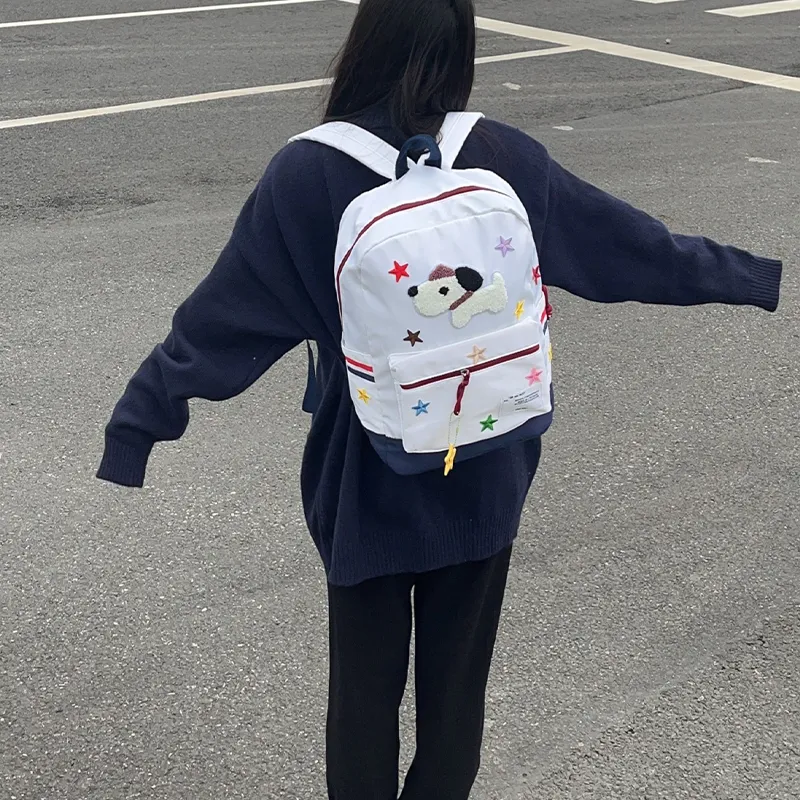 HAWA Nylon Backpack Tubas Unisex White-3