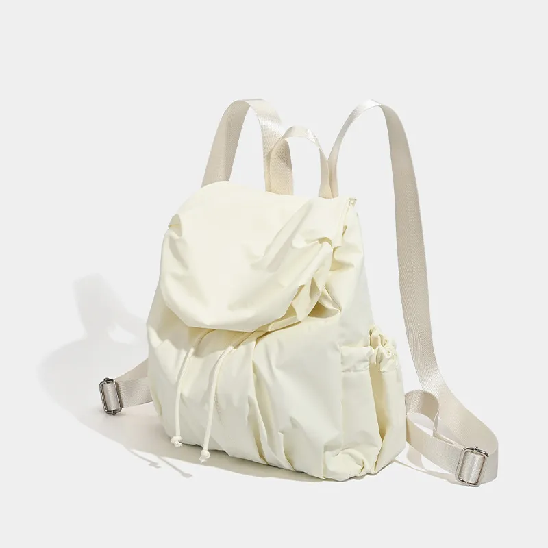 HAWA Tweed Fleece Backpack Women's White/Blue-2