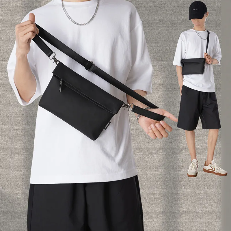 HAWA Membrana Dermalis With Fabric Shoulder Bag, Crossbody Bag Women's Black/White-6