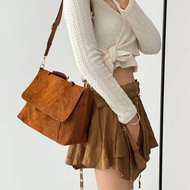 HAWA PU Crossbody Bag Unisex Brown-1
