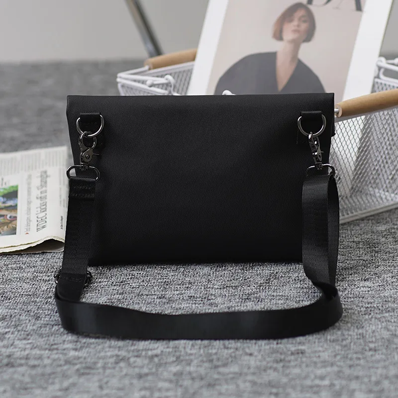 HAWA Membrana Dermalis With Fabric Shoulder Bag, Crossbody Bag Women's Black/White-3