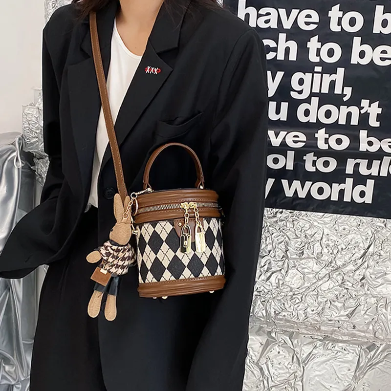 HAWA PU Bucket Bag Handbag Crossbody Bag Shoulder Bag Regular Women's Black/Brown/Coffee-8