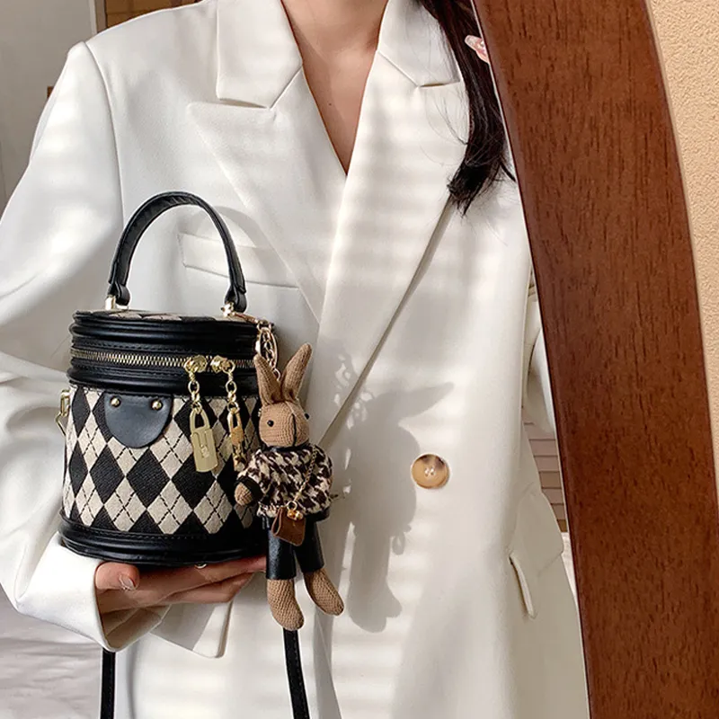HAWA PU Bucket Bag Handbag Crossbody Bag Shoulder Bag Regular Women's Black/Brown/Coffee-2