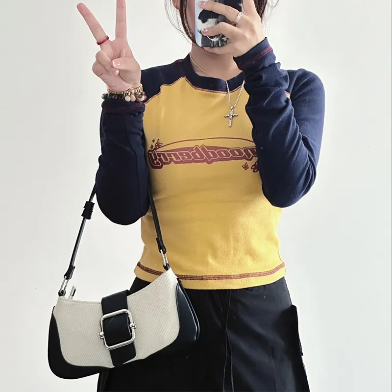 HAWA PU/Canvas Canvas Bag Shoulder Bag Baguette Bag Dumpling Bag Shoulder Bag Medium Size Women's Multicolor-2