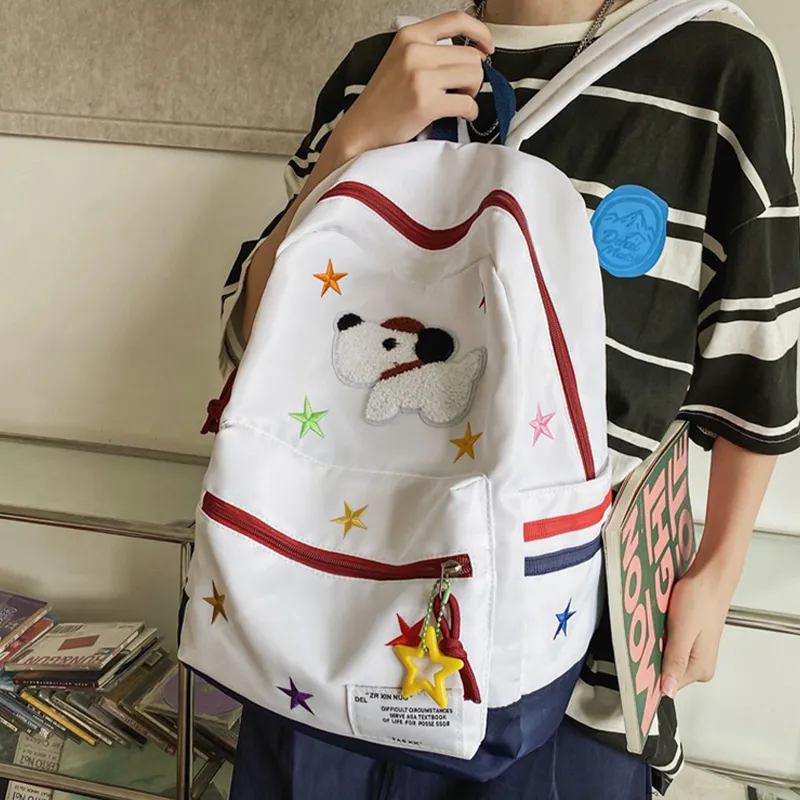 HAWA Nylon Backpack Tubas Unisex White-7