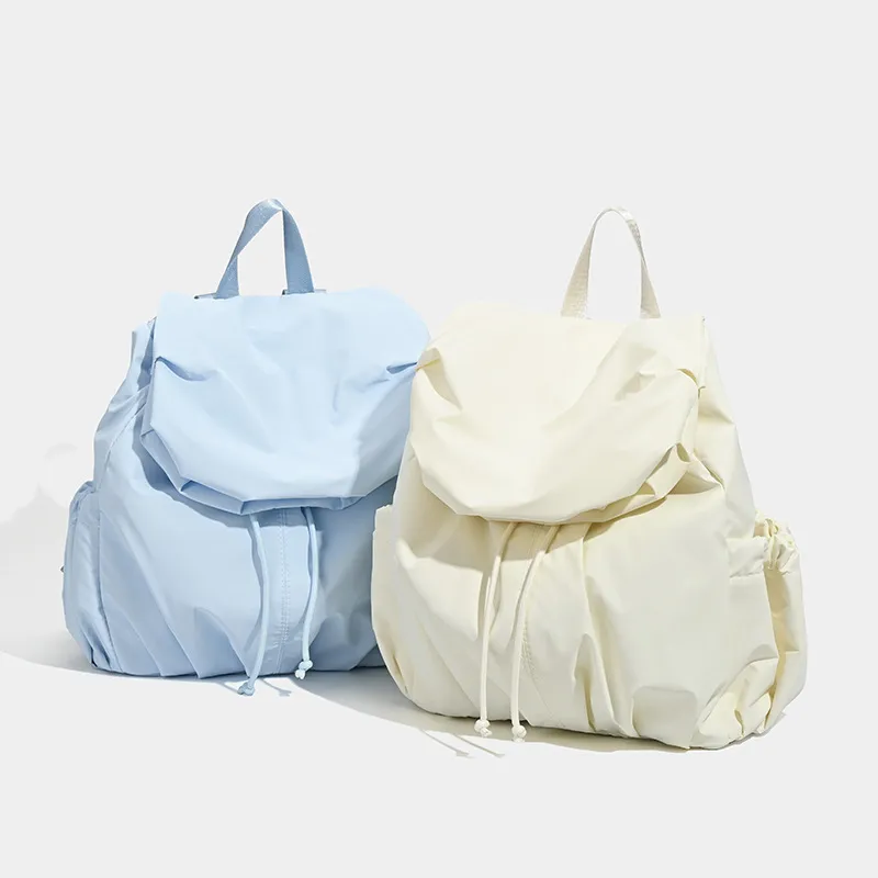 HAWA Tweed Fleece Backpack Women's White/Blue-4