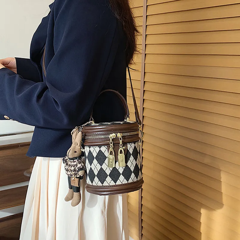 HAWA PU Bucket Bag Handbag Crossbody Bag Shoulder Bag Regular Women's Black/Brown/Coffee-12