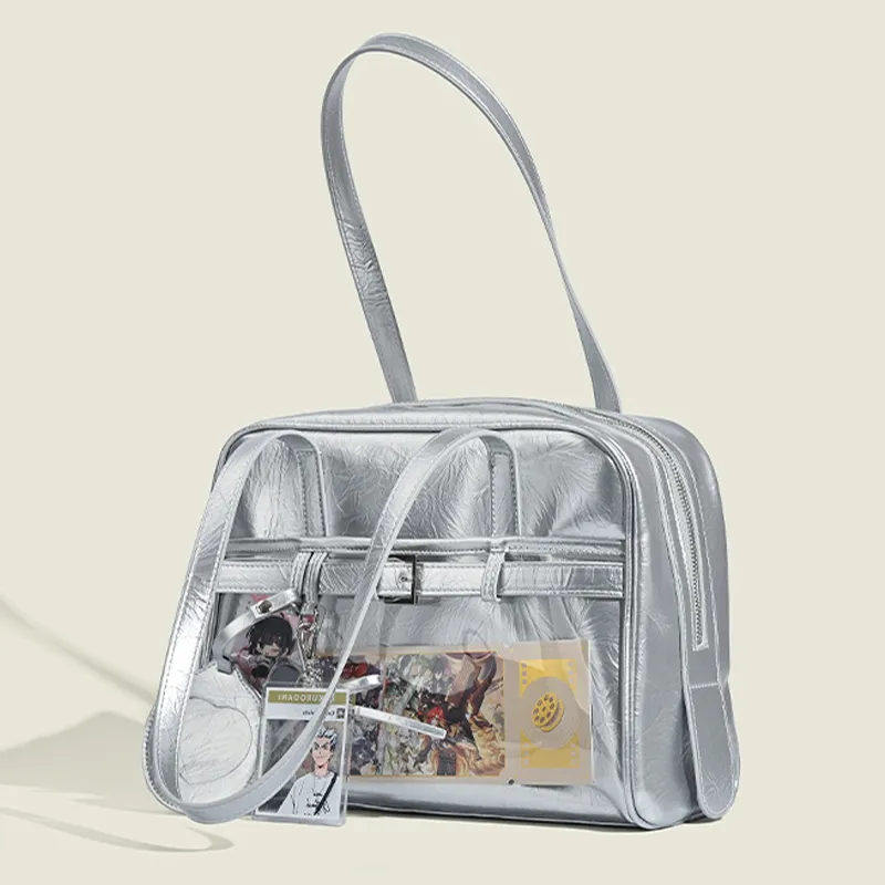 HAWA Nylon Fabric Shoulder Bag Women's Multicolor-9