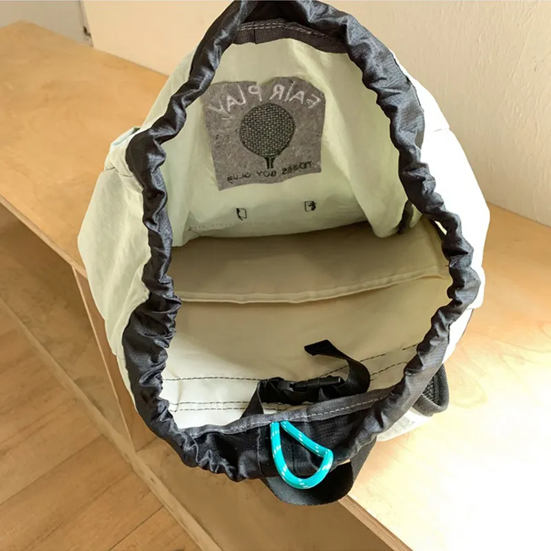 HAWA Nylon Backpack Women's Black/Light Green-8