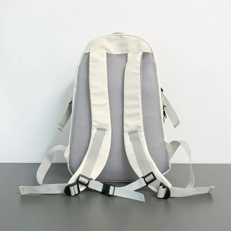 HAWA Nylon Fabric Backpack Women's Black/Gray/White-8