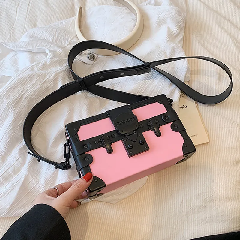 HAWA PU Shoulder Bag, Crossbody Bag Women's Black/Coffee/Pink/White-13