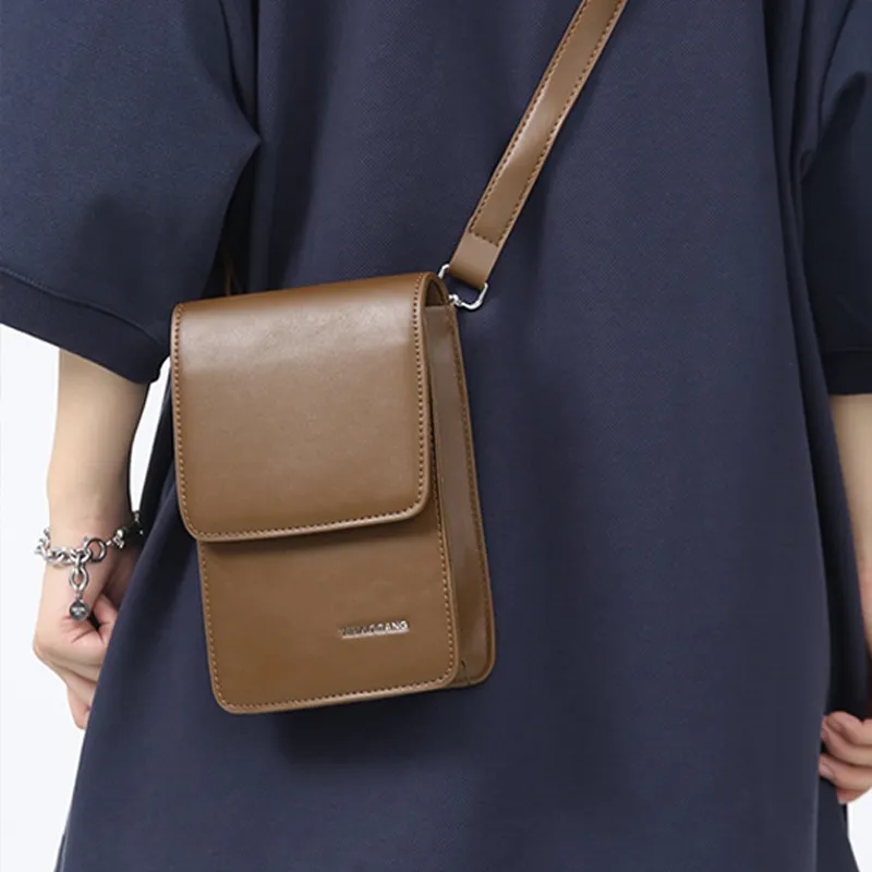 HAWA PU Crossbody Bag Women's Black/Brown-9