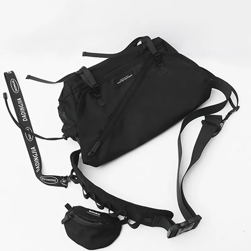 HAWA Nylon Crossbody Bag Unisex Black-5