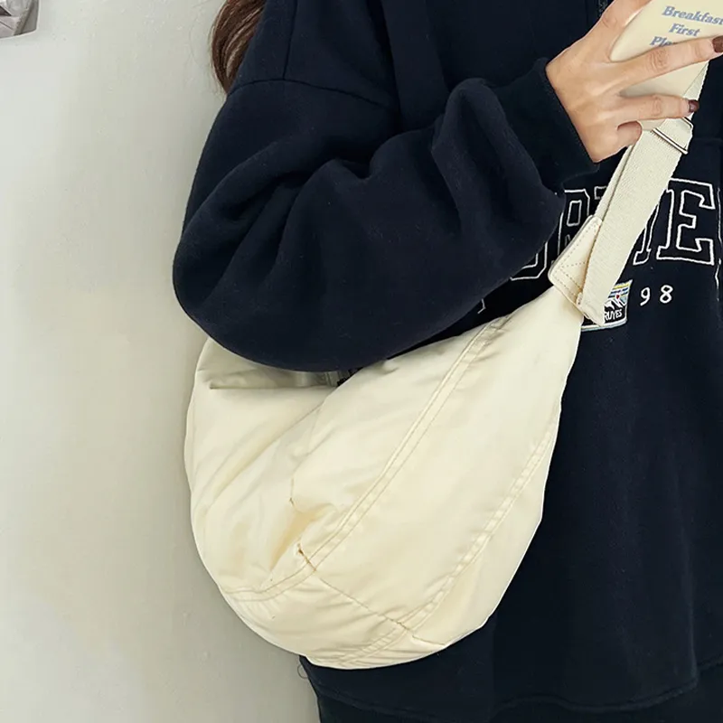 HAWA Nylon Crossbody Bag Unisex Pink/Blue/Apricot-28