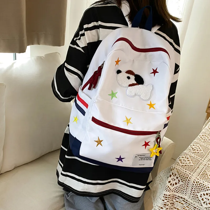 HAWA Nylon Backpack Tubas Unisex White-6