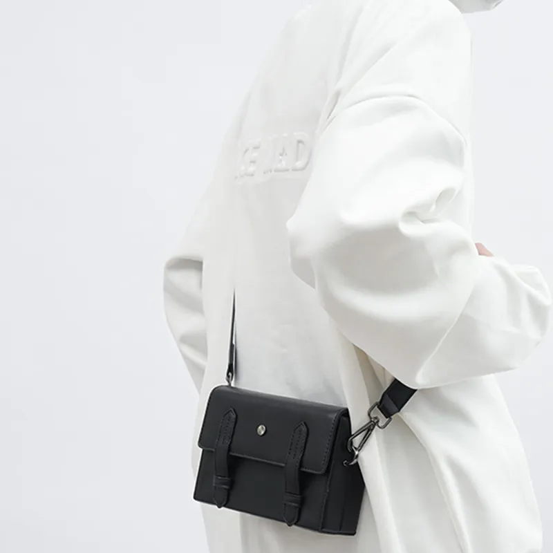 HAWA Artificial Leather Shoulder Bag Crossbody Bag Regular Unisex Black-1