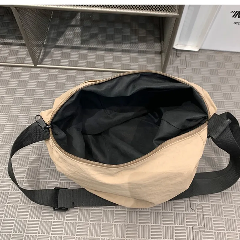 HAWA Nylon Shoulder Bag, Crossbody Bag Women's Black/White/Green/Khaki-15