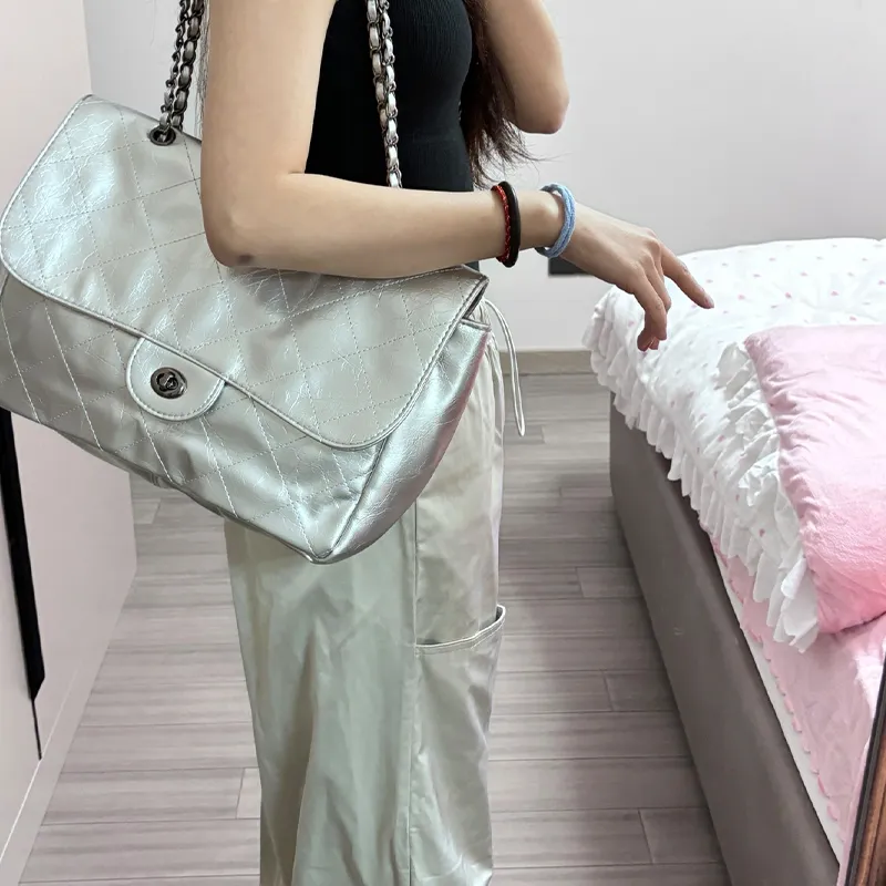 HAWA PU Tote Shoulder Bag Hobo Bag Women's Black/Brown/Ecru-28