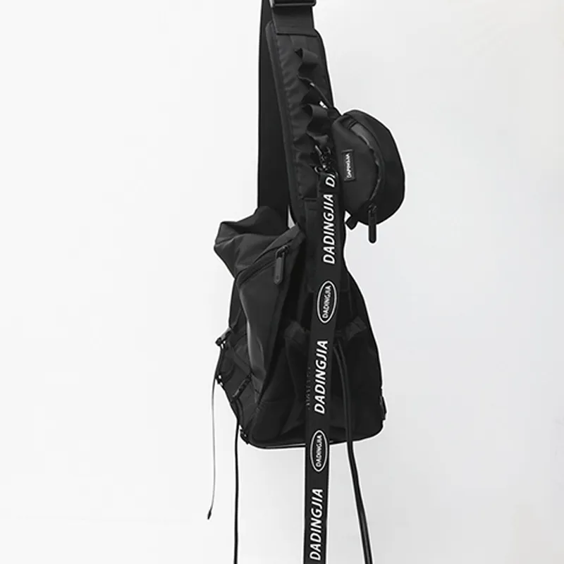 HAWA Nylon Crossbody Bag Unisex Black-2