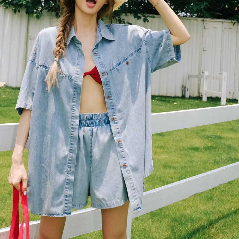 CLOUD SEASON Shirt Women's Blue-3