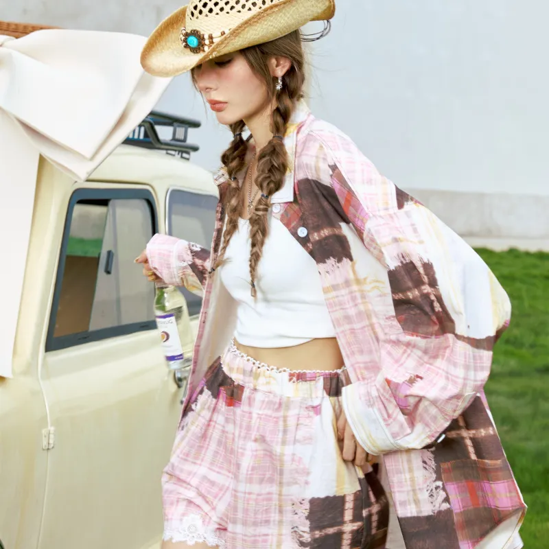 CLOUD SEASON Shirt Women's Pink-5