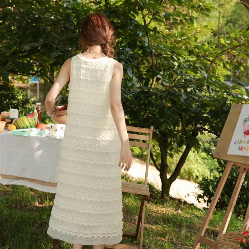 CLOUD SEASON Sleeveless Dresses Women's Apricot-2