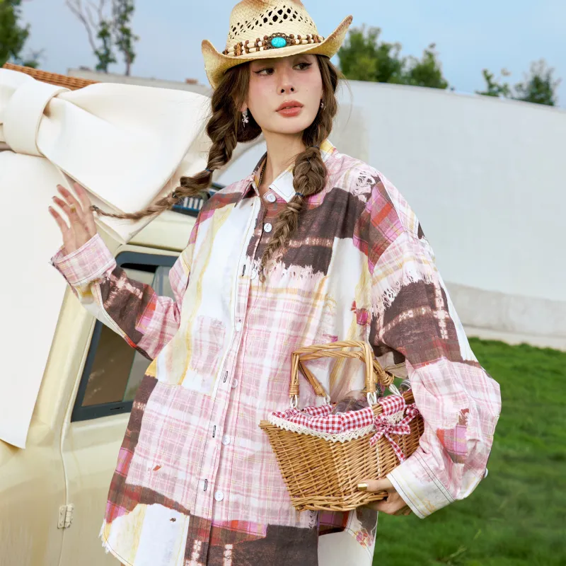 CLOUD SEASON Shirt Women's Pink-7