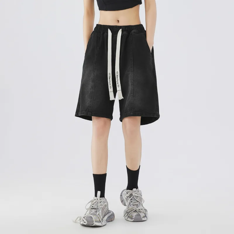 Mackyo Denim Shorts Unisex-3