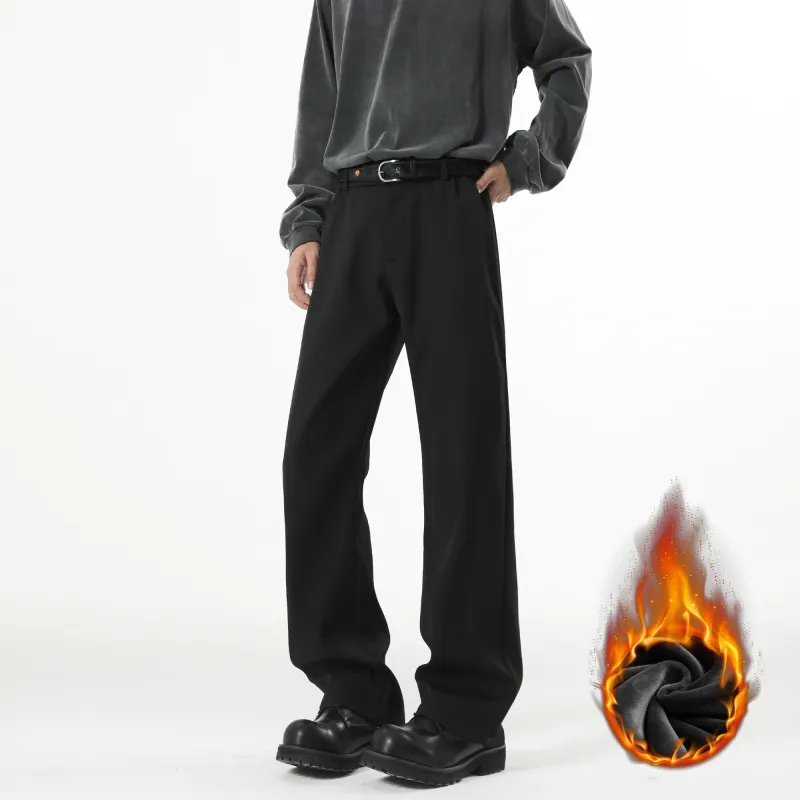TESTUNG Fashion Casual Pants Unisex Classic Black-13