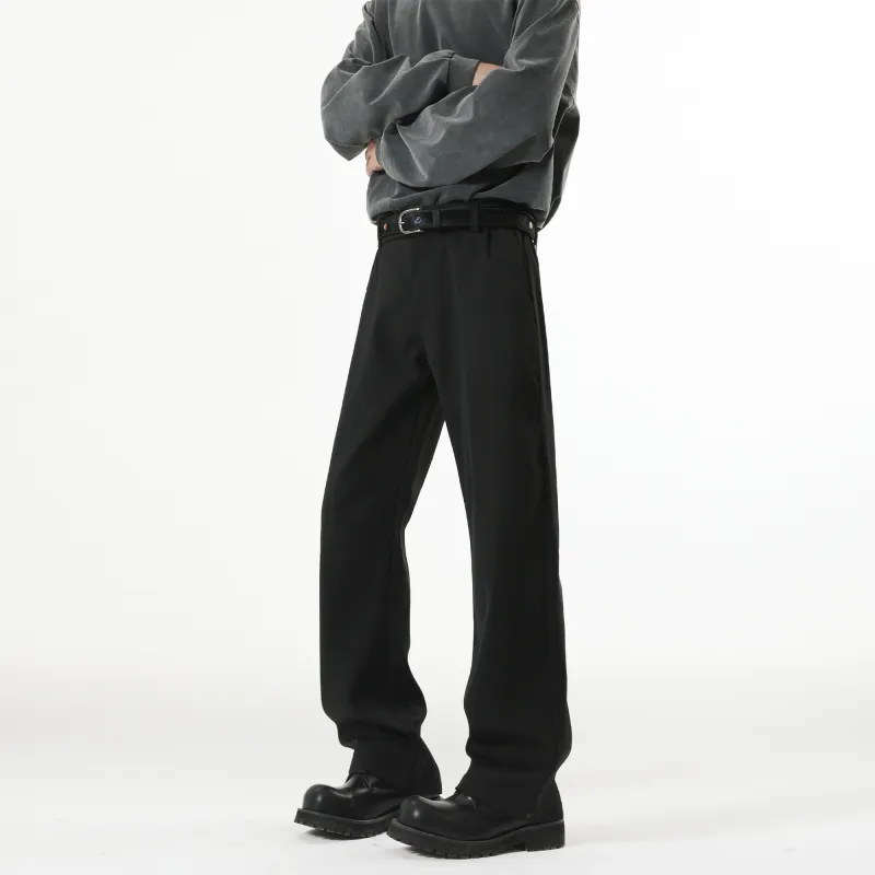 TESTUNG Fashion Casual Pants Unisex Classic Black-5