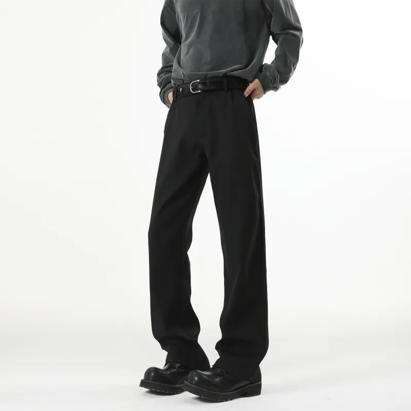 TESTUNG Fashion Casual Pants Unisex Classic Black-6