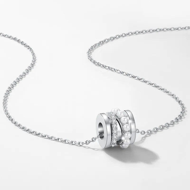 Yiru Copper Synthetic Cubic Zirconia Necklaces Men's-3