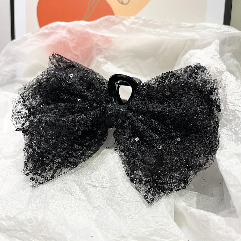 Yiru Acrylic Gauze Hair Clip Hair Claw Clip Women's-3