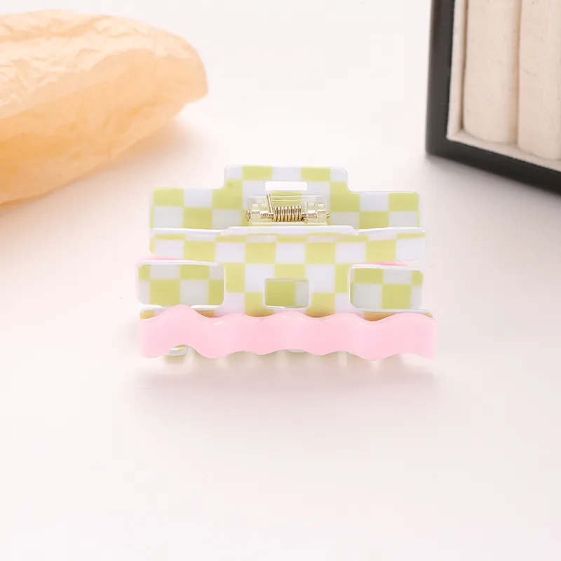 Yiru Plate Hair Claw Clip Claw Clip Hair Clip Women's-3