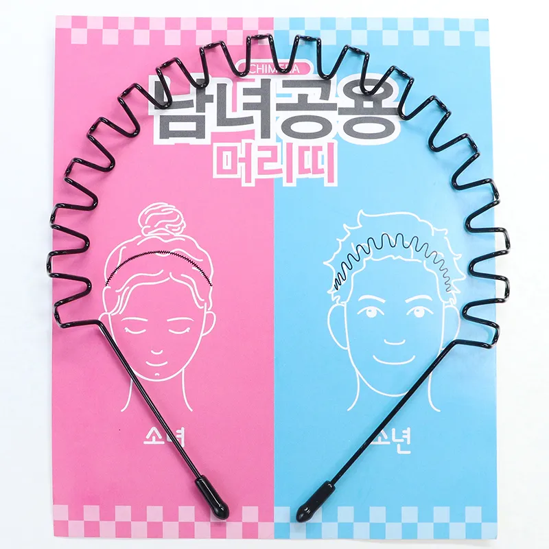 Yiru Alloy Invisible Headband Oil Head Sports Hair Clips Headband Unisex-4