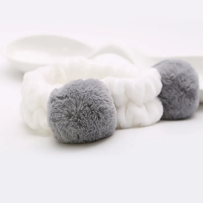 Yiru Fabric Plush Headband Slip Resistant Head Cover Minimalist Style Women's-3