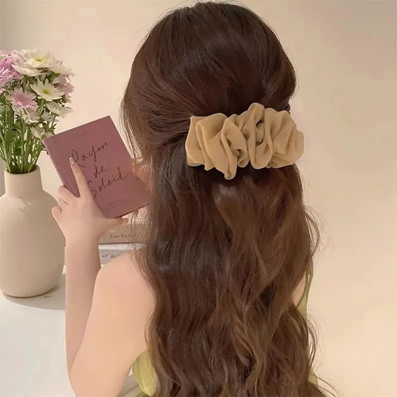 Yiru Chiffon Fabric Hair Clips Women's-4