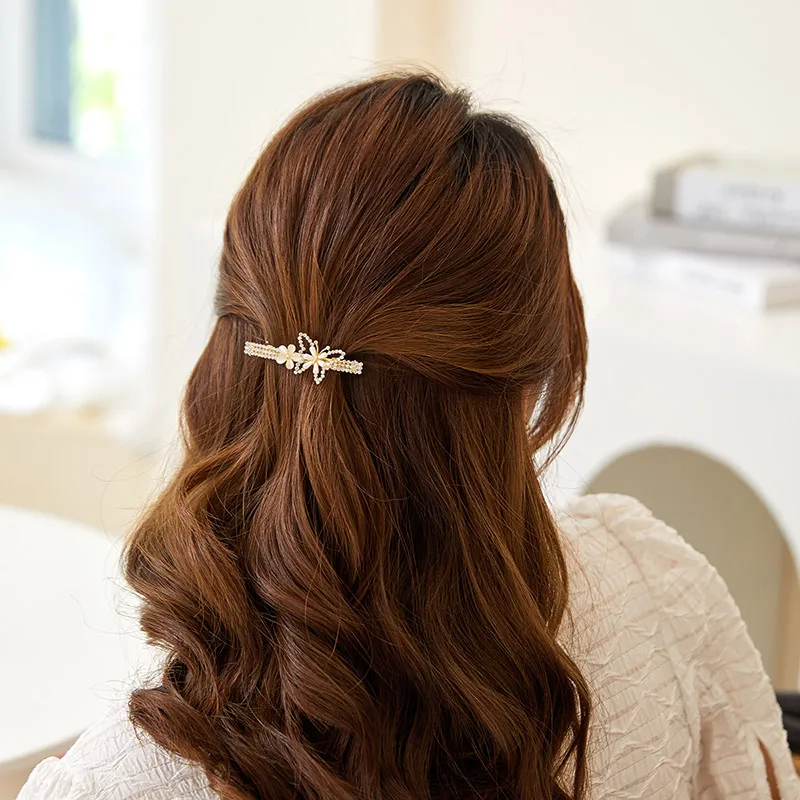 Yiru Artificial Glass Cat Eye Hair Clips Women's-3