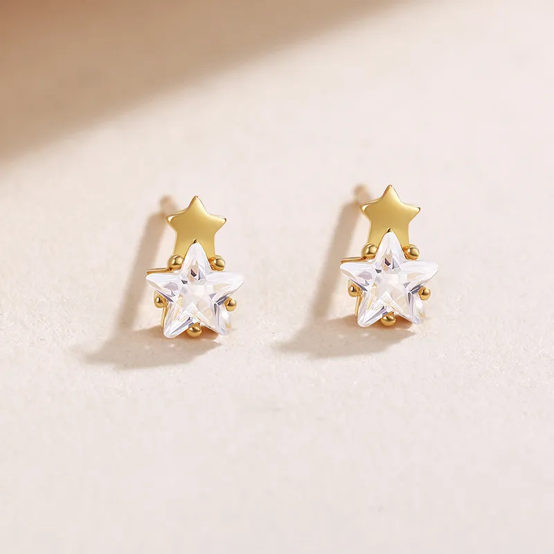 Yiru Copper Plating Stud Earrings Women's-4