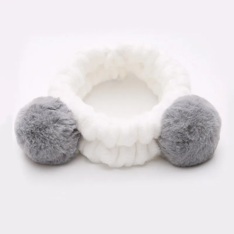 Yiru Fabric Plush Headband Slip Resistant Head Cover Minimalist Style Women's-1