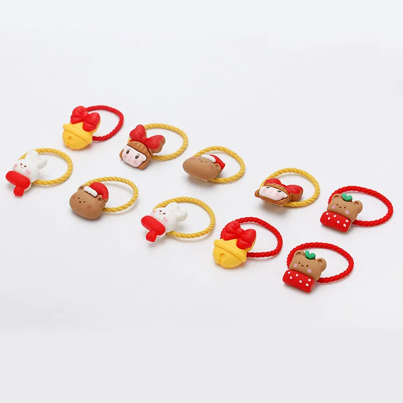 Yiru Resin Rubber Band Hair Tie Women's-4