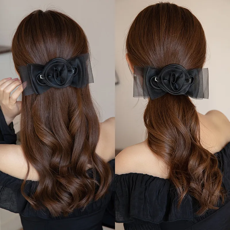 Yiru Fabric Hair Clip Hair Slide Hair Accessory Women's-6