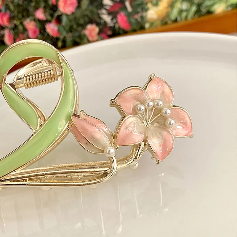 Yiru Alloy, Drip Glaze Hair Clips Women's-4