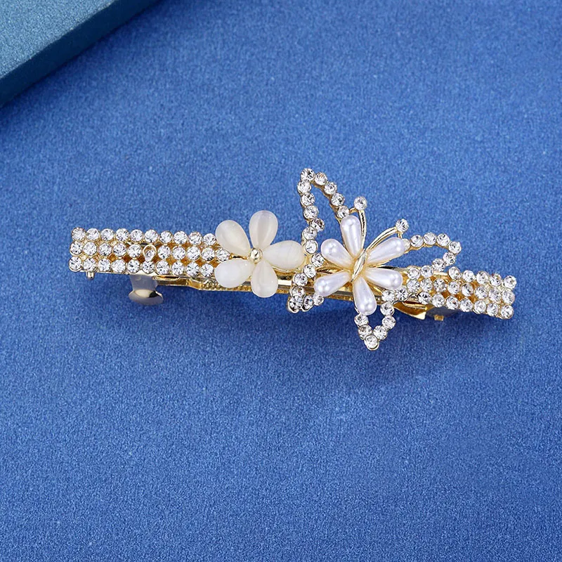 Yiru Artificial Glass Cat Eye Hair Clips Women's-5