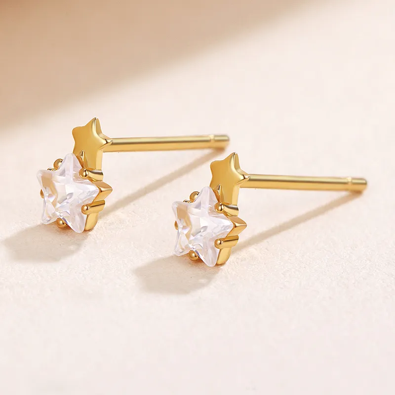 Yiru Copper Plating Stud Earrings Women's-2